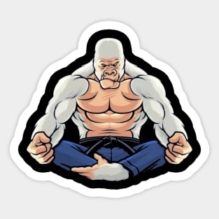 Blackbelt trained King Kong Sticker